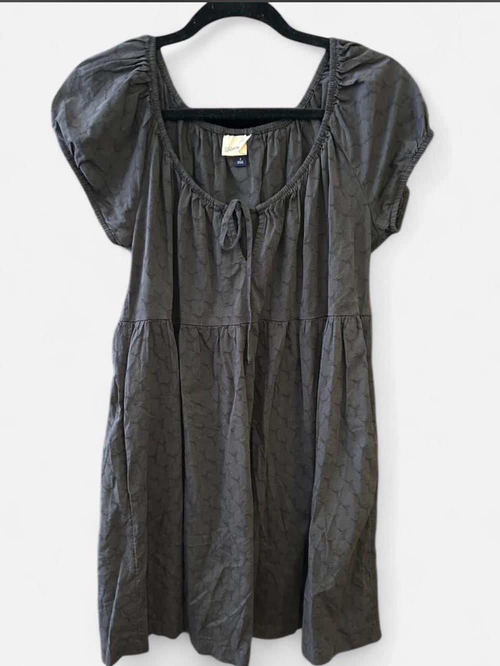 Universal Thread charcoal puff sleeve babydoll dress
